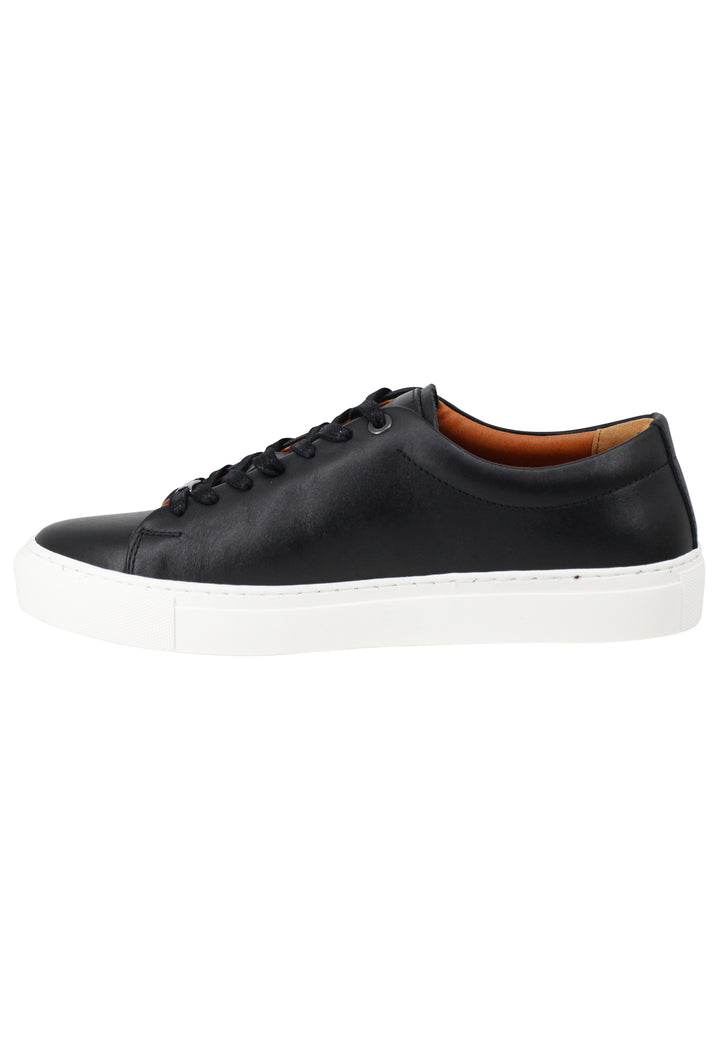 Spatarella Sneakers uomo Martin in pelle nera con suola in gomma Prezzo Ridotto