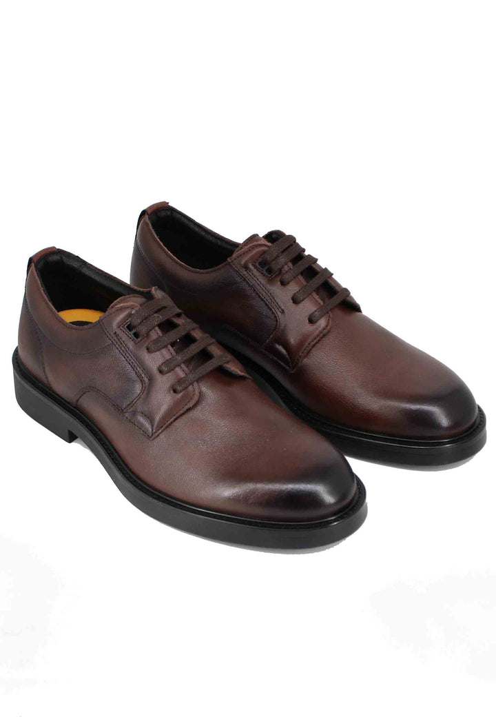 Spatarella Stringate uomo in pelle marrone Online