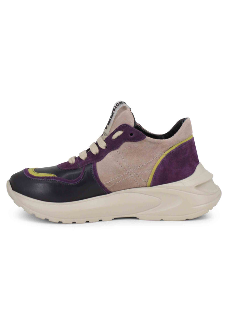 Spatarella Sneakers donna in pelle viola con suola in gomma I Più Venduti