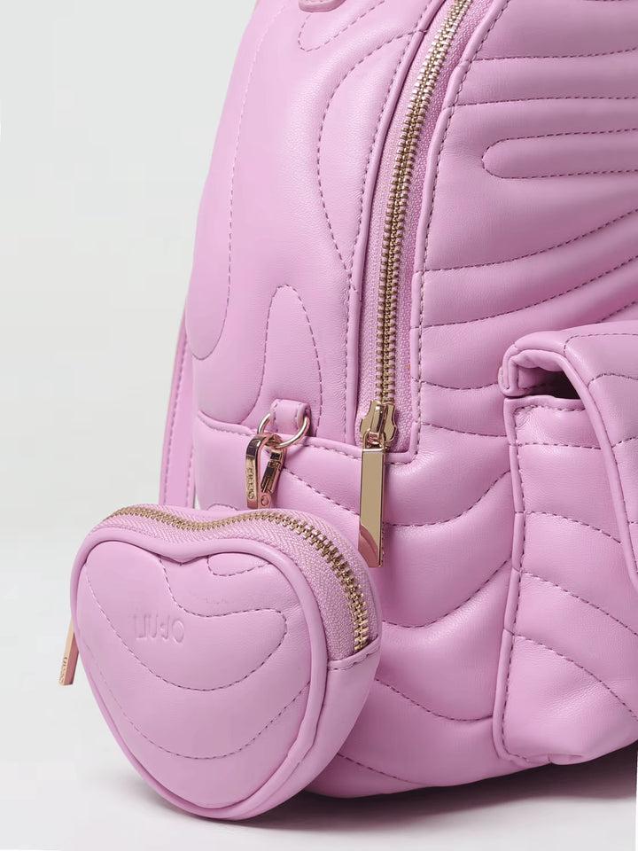 Spatarella Zaini donna in ecopelle rosa Italy