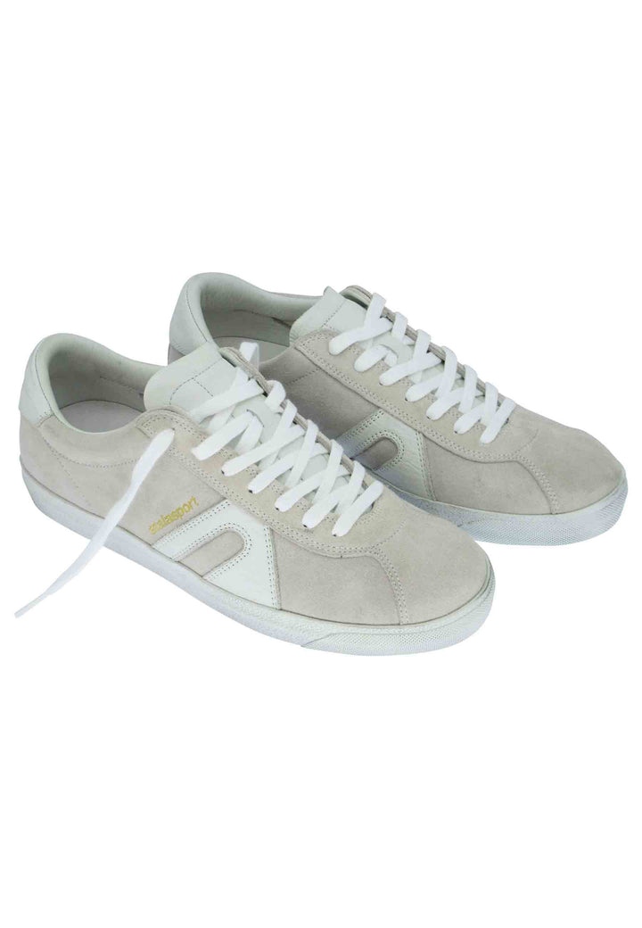 Spatarella Sneakers uomo in camoscio off white Consegna Veloce