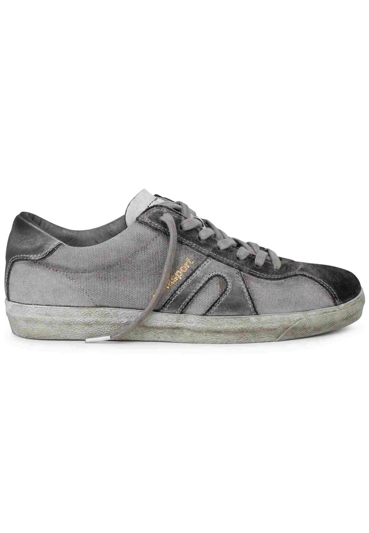 Spatarella Sneakers uomo in canvas vintage grigio Fino Al -60%