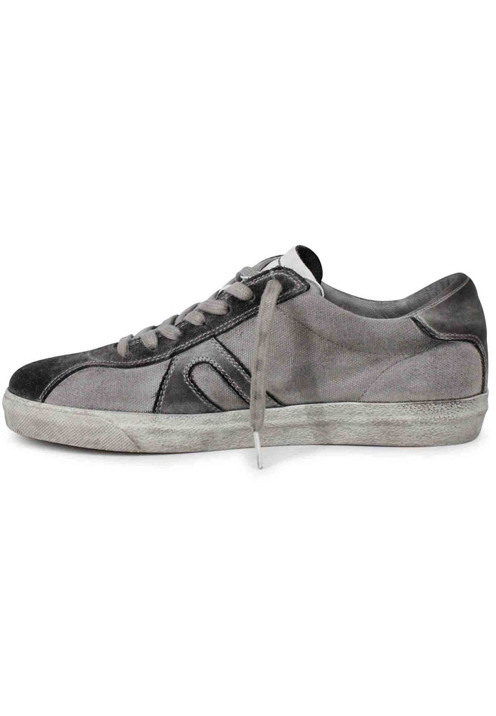 Spatarella Sneakers uomo in canvas vintage grigio Fino Al -60%