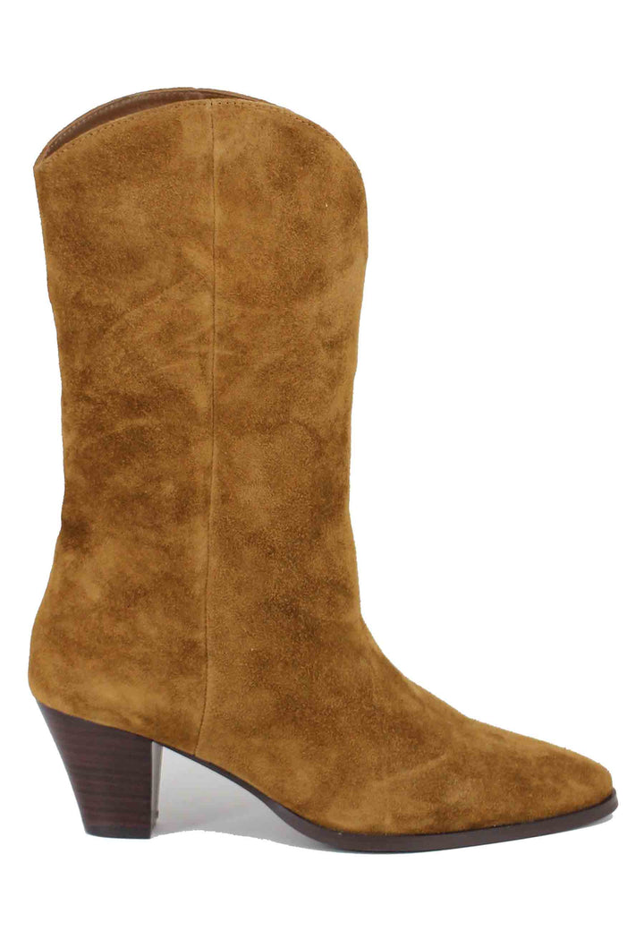 Spatarella Stivali texani donna in camoscio cuoio Parisa Presa