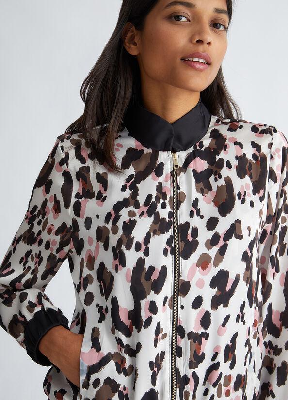 Spatarella Giacche donna in raso animalier Sconto