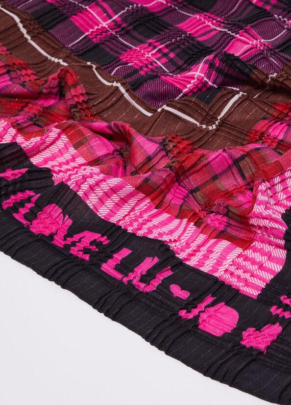 Spatarella Foulard donna in plissé fucsia Offerta