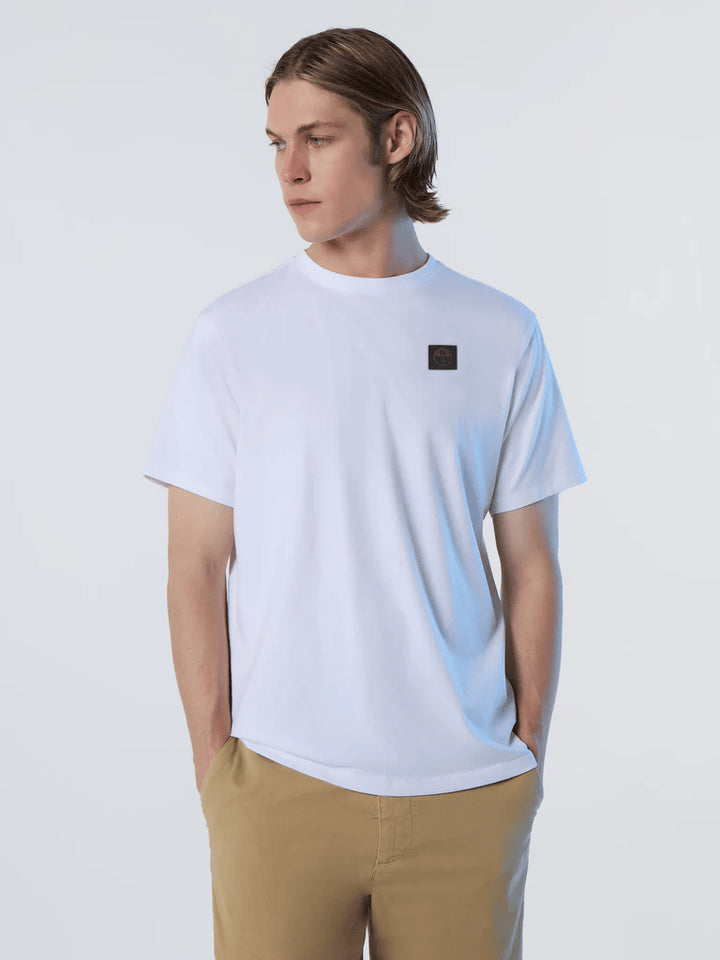 Spatarella T-shirt uomo in cotone bianco 692981-0101 Qualità