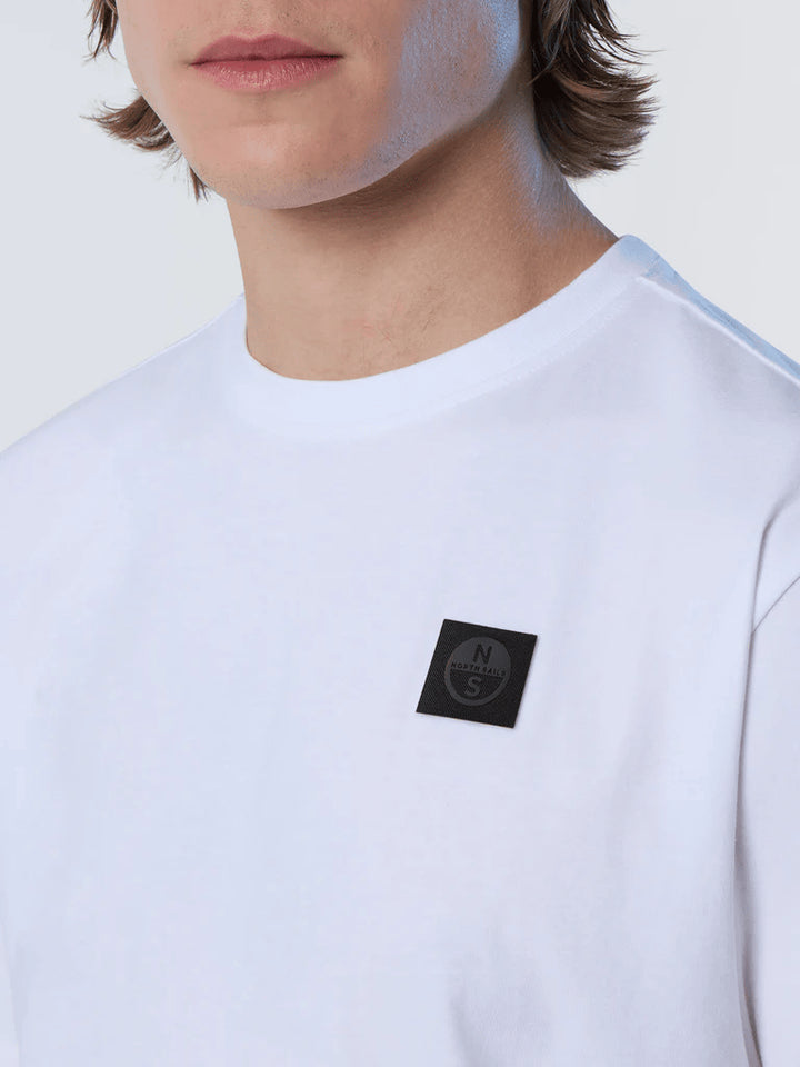 Spatarella T-shirt uomo in cotone bianco 692981-0101 Qualità