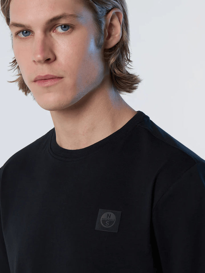 Spatarella T-shirt uomo in cotone nero 692981-0999 Spedizione Gratuita