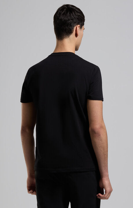 Spatarella T-shirt uomo girocollo in jersey nero bmt0159-8000 Prezzo Ridotto
