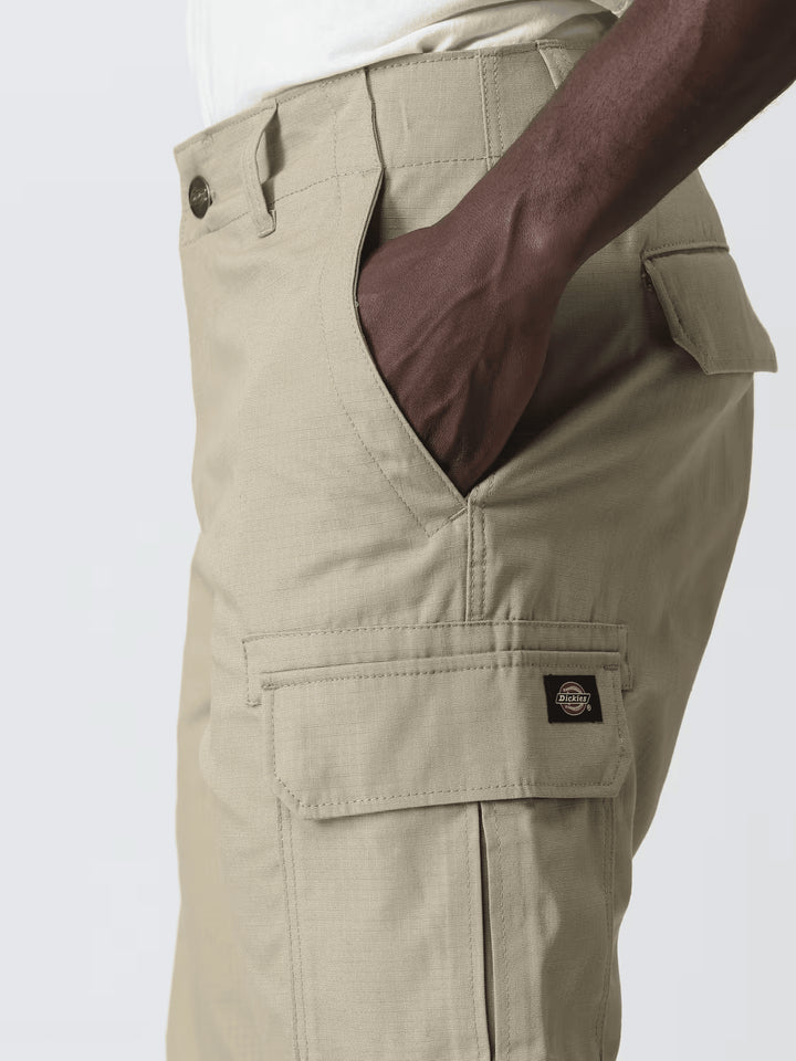 Spatarella Bermuda uomo in tessuto beige Economico