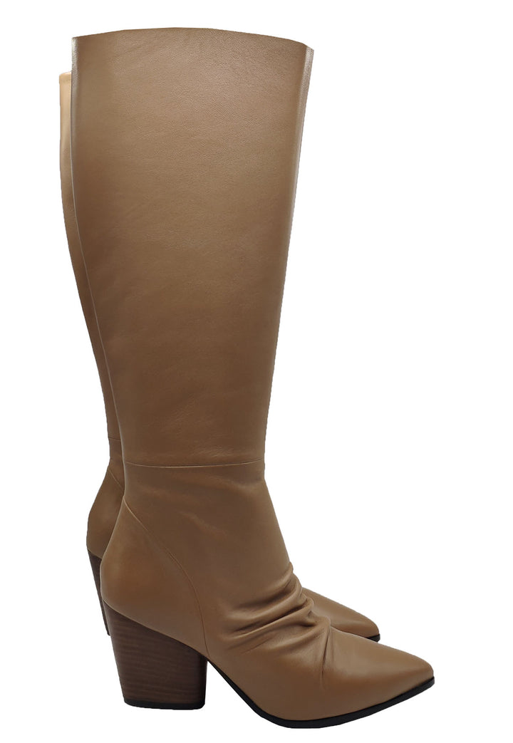Spatarella Calzature Donna Stivali In Pelle Nude Con Tacco Messicano Qualità Garantita