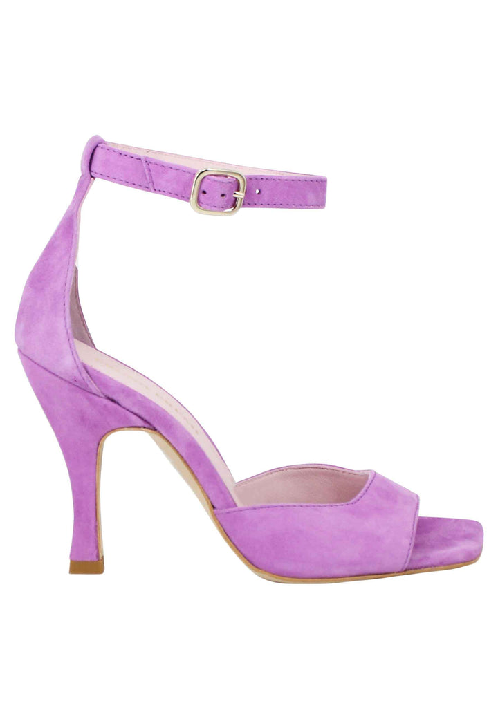 Spatarella Sandali donna Soly Lea in camoscio glicine con cinturino alla caviglia Presa