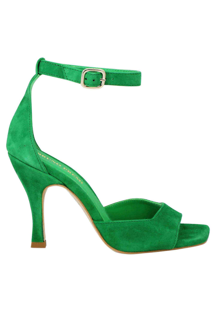 Spatarella Sandali donna Soly Lea in camoscio verde con cinturino alla caviglia Sconto
