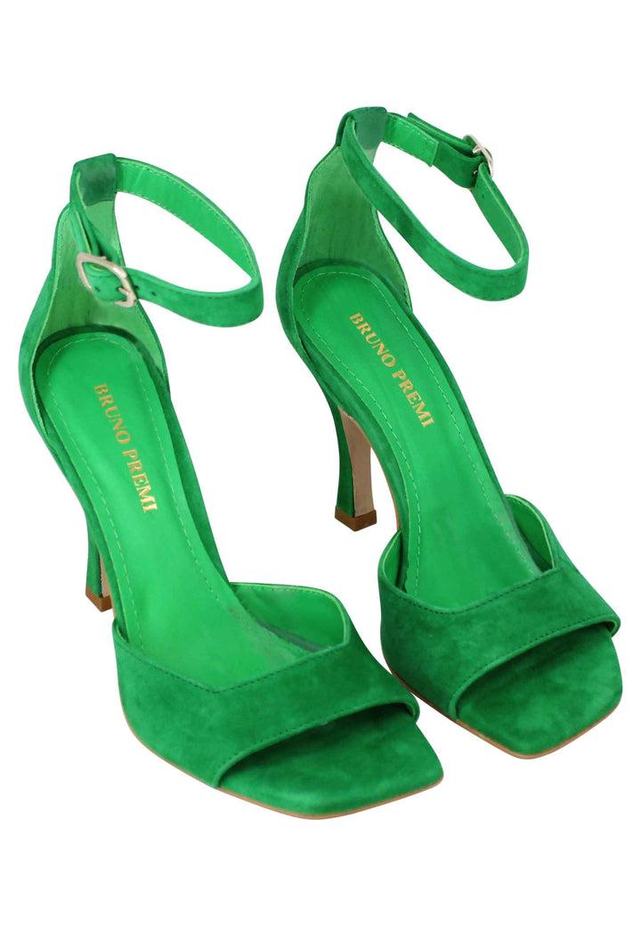 Spatarella Sandali donna Soly Lea in camoscio verde con cinturino alla caviglia Sconto