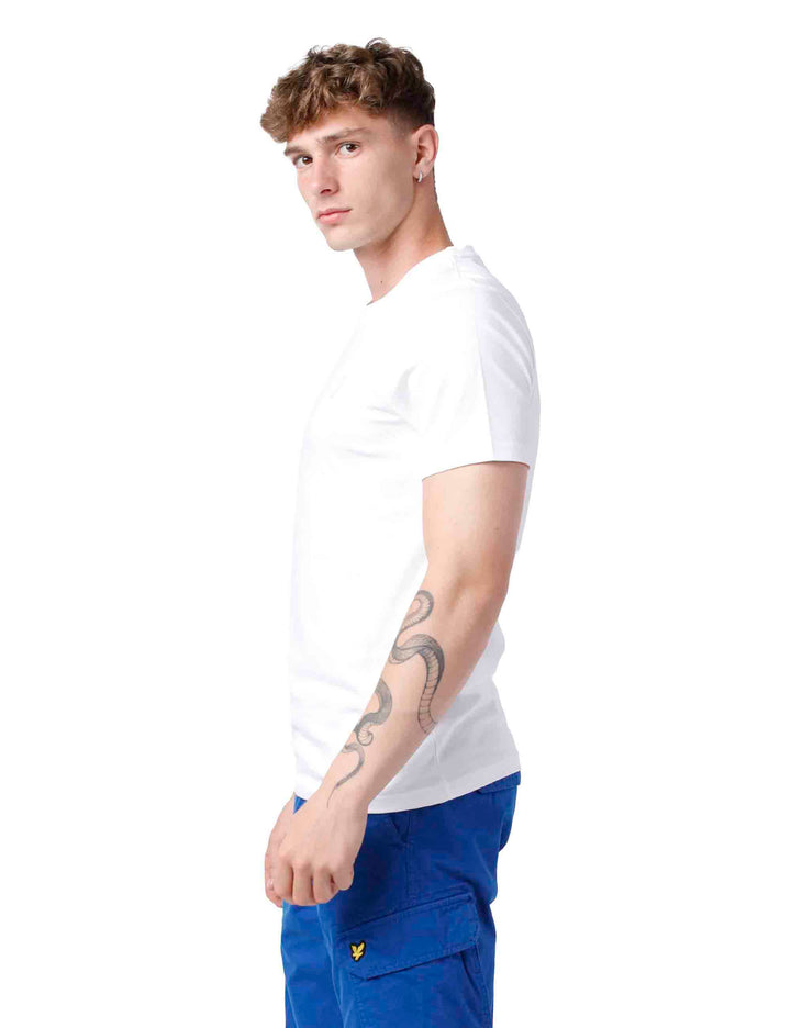Spatarella T-shirt uomo in cotone bianco Offerte