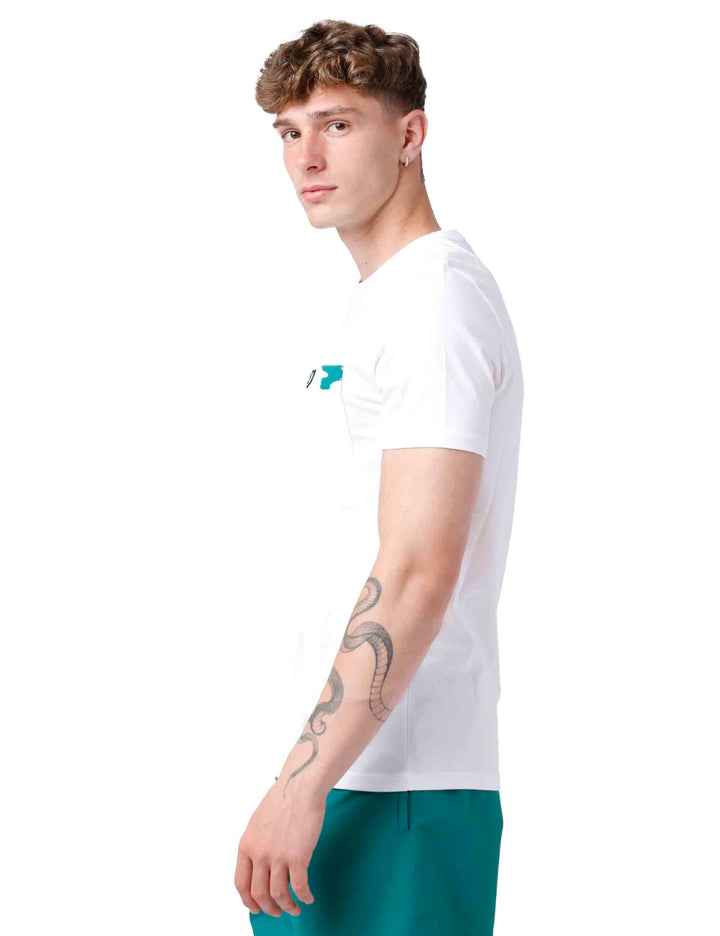 Spatarella T-shirt uomo in cotone bianco Vendita Calda