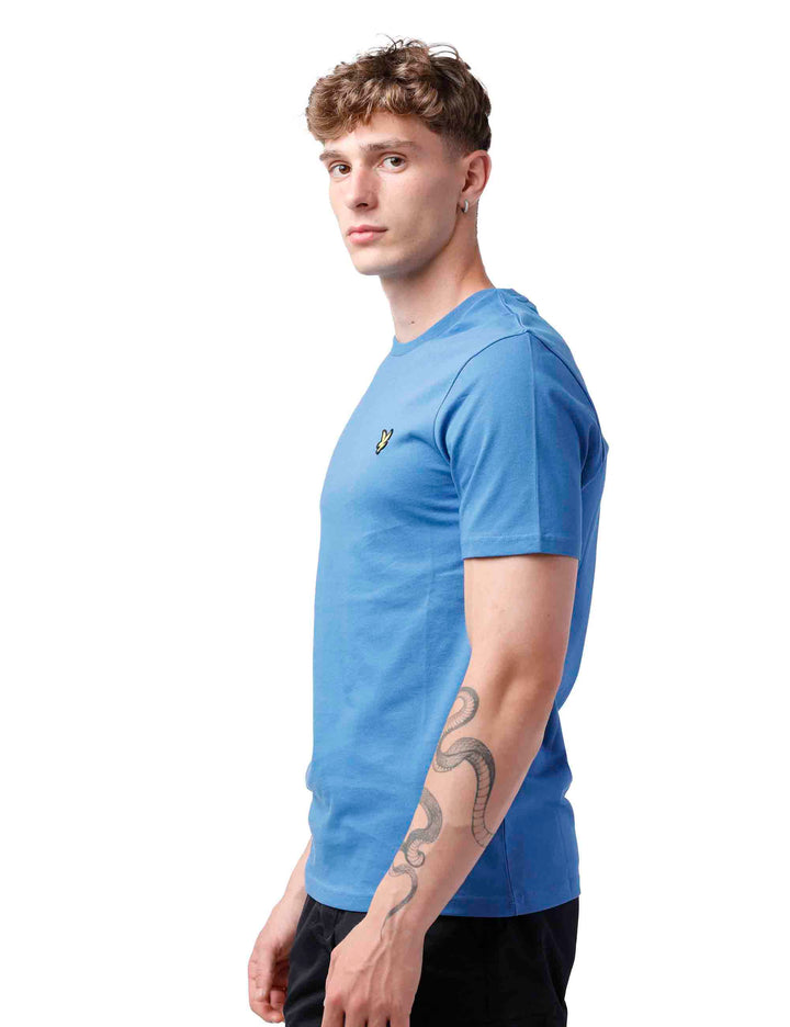 Spatarella T-shirt uomo in cotone blu In Saldo