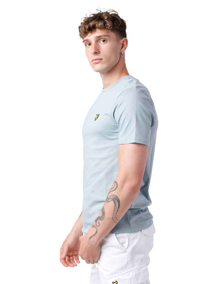 Spatarella T-shirt uomo in cotone celeste Nuova