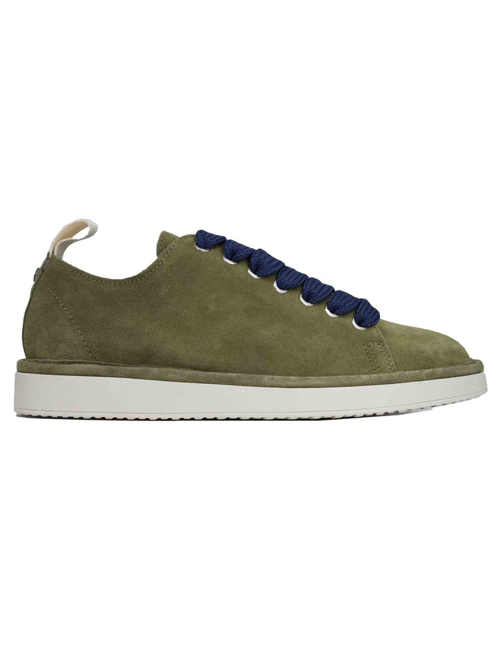 Spatarella Sneakers uomo in camoscio verde Nuovo