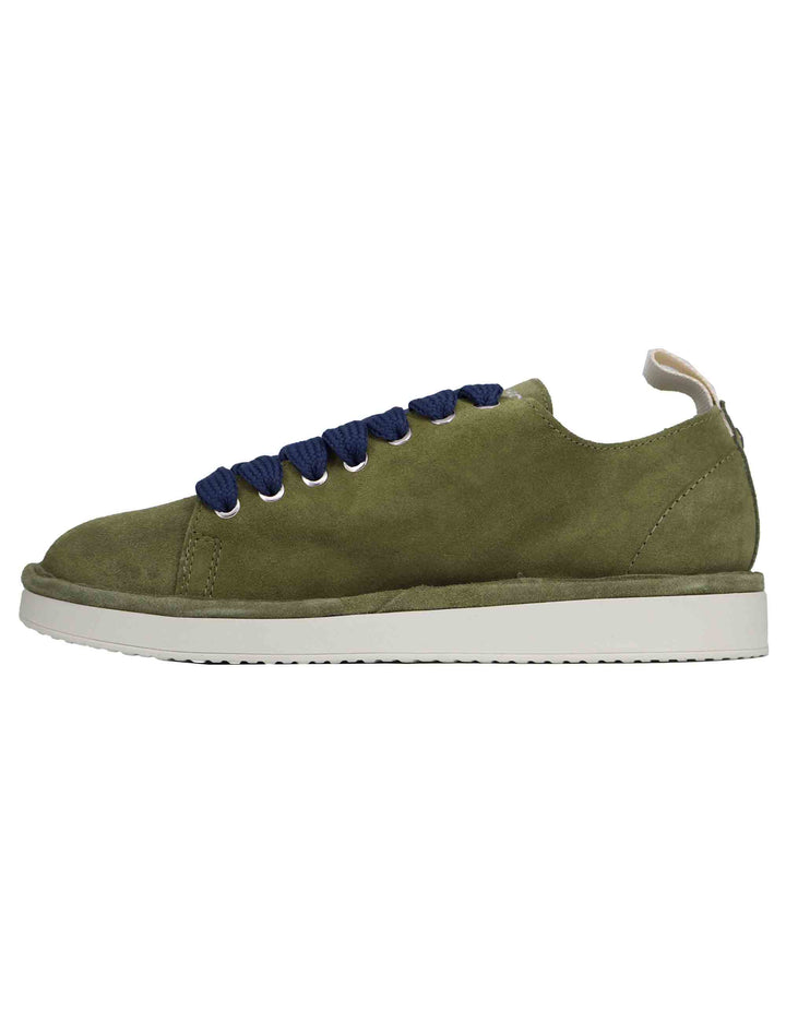 Spatarella Sneakers uomo in camoscio verde Nuovo