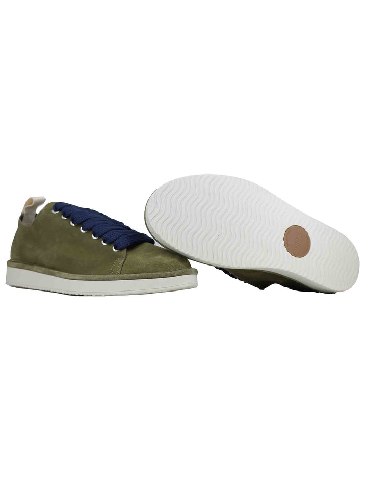 Spatarella Sneakers uomo in camoscio verde Nuovo