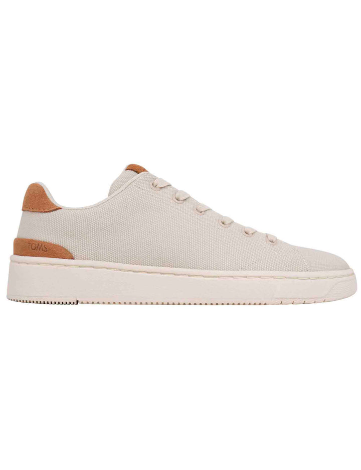 Spatarella Sneakers uomo in tessuto beige Vendita