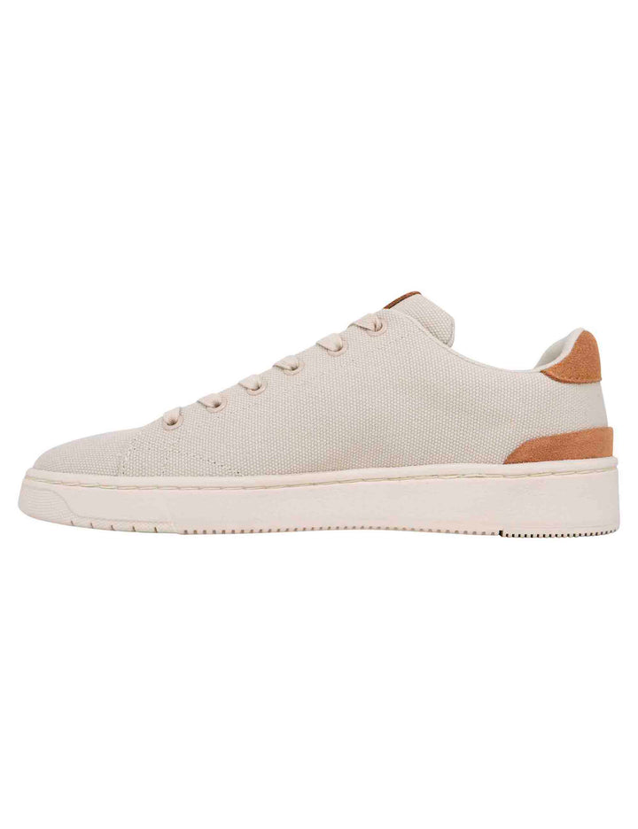 Spatarella Sneakers uomo in tessuto beige Vendita