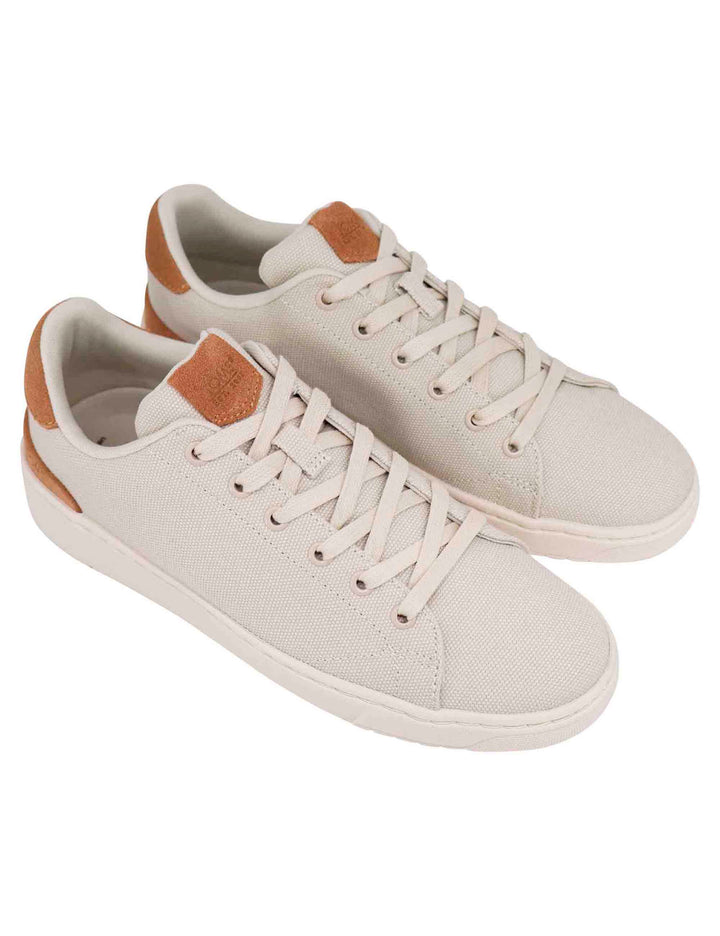 Spatarella Sneakers uomo in tessuto beige Vendita