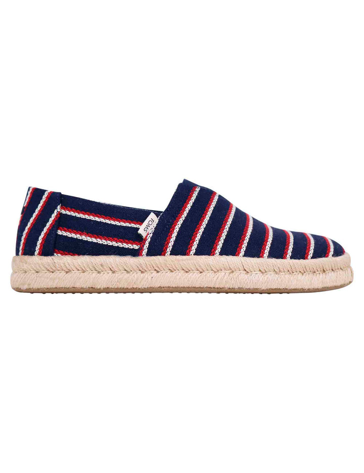 Spatarella Espadrillas uomo in tela blu con suola in corda Spedizione Gratuita