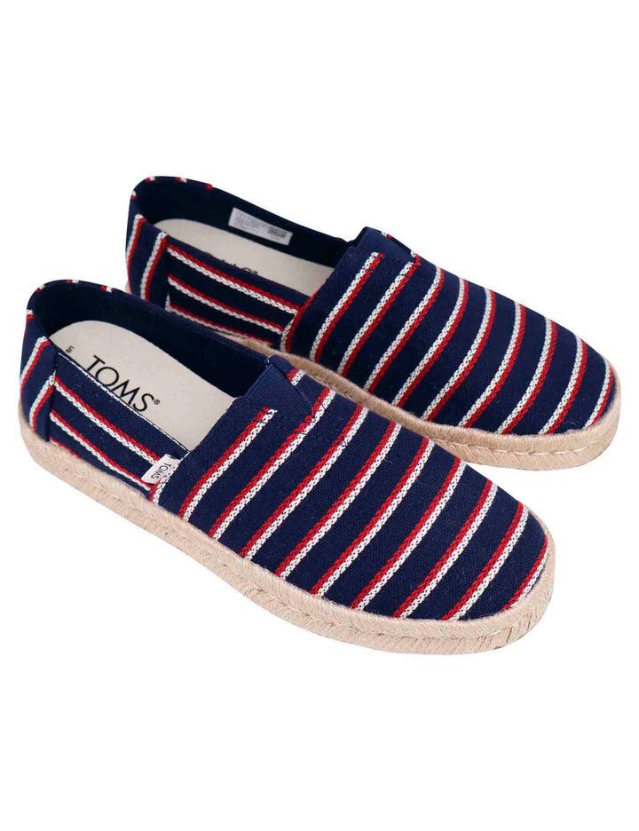 Spatarella Espadrillas uomo in tela blu con suola in corda Spedizione Gratuita