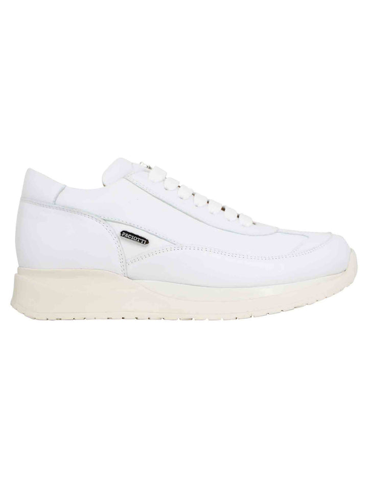 Spatarella Sneakers donna in pelle laminata bianca Economico