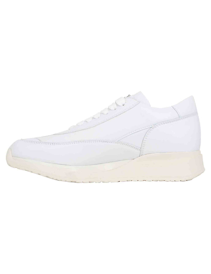 Spatarella Sneakers donna in pelle laminata bianca Economico