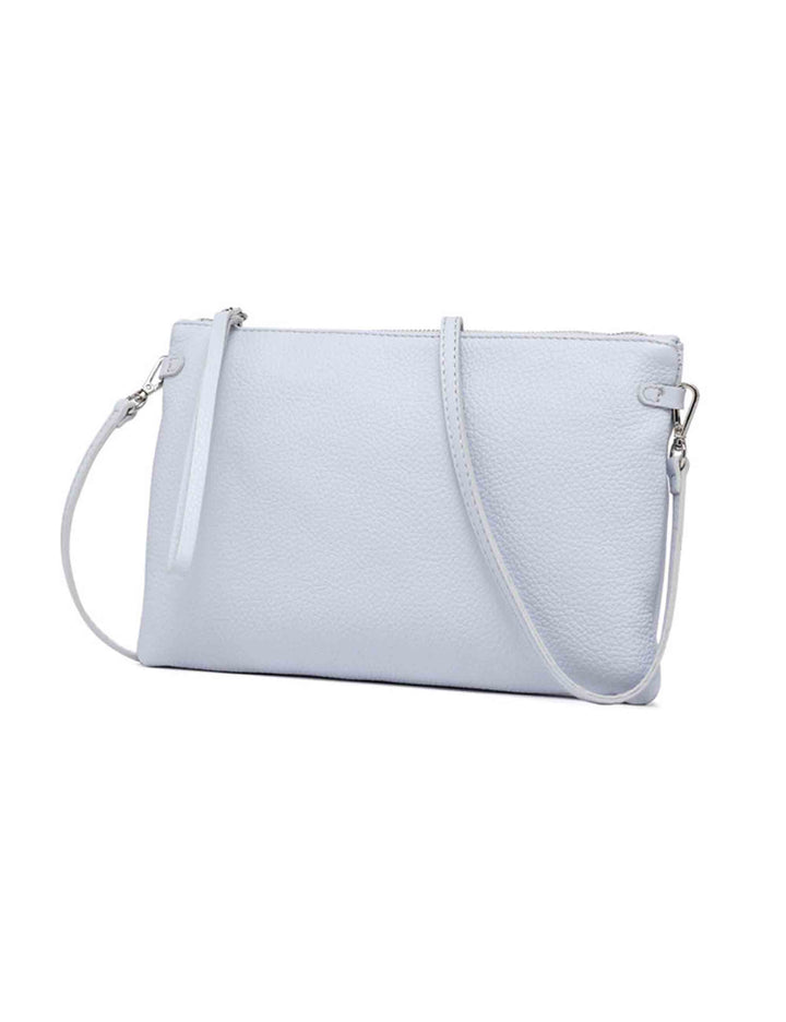 Spatarella Borse donna pochette Hermy in pelle acqua con manico a bracciale e tracolla in pelle Offerte