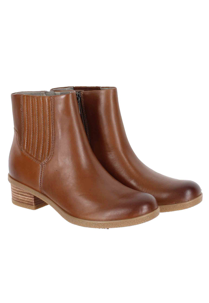 Spatarella Stivaletti donna whaterproff in pelle cuoio con suola in gomma Pezzi Unici