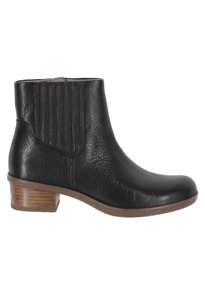 Spatarella Stivaletti donna whaterproff in pelle nero con suola in gomma Soddisfazione Garantita