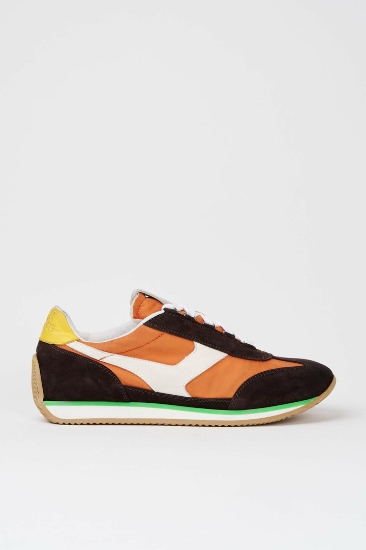 Spatarella Sneakers uomo Trainer '74 in camoscio testa di moro e tessuto 005 Fino Al -60%