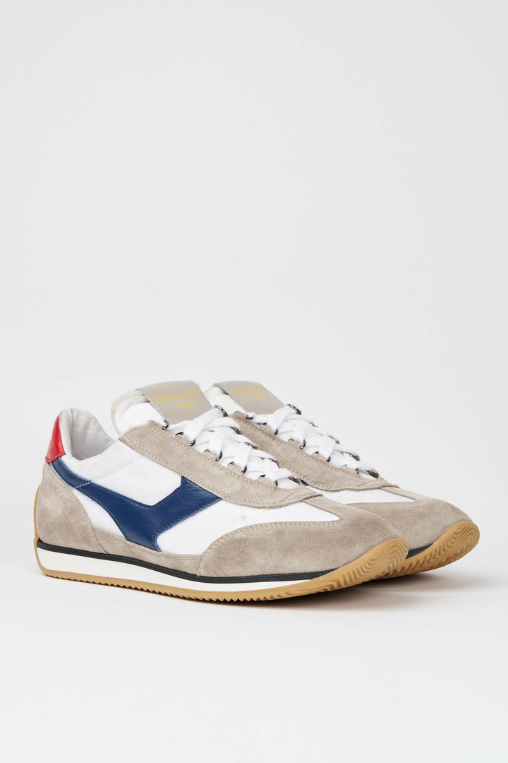 Spatarella Sneakers uomo Trainer '74 in camoscio beige e tessuto 01 Shopping Online