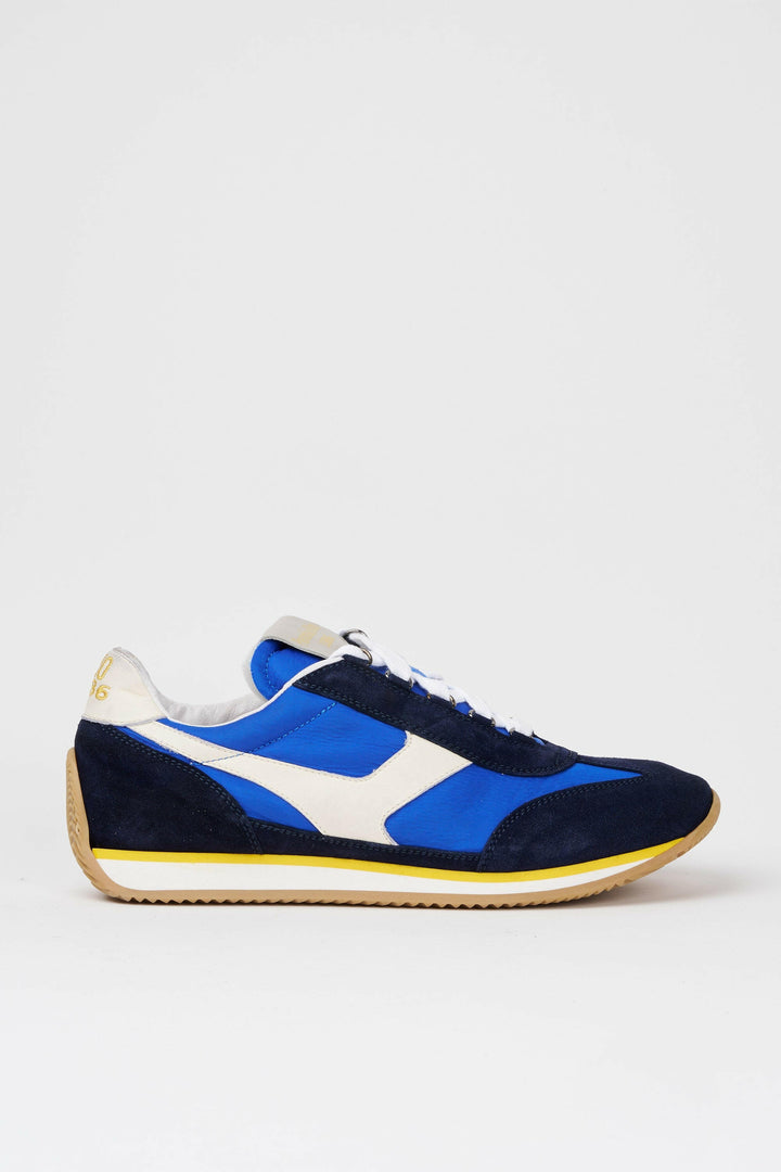 Spatarella Sneakers uomo Trainer '74 in camoscio blu e tessuto 003 Qualità