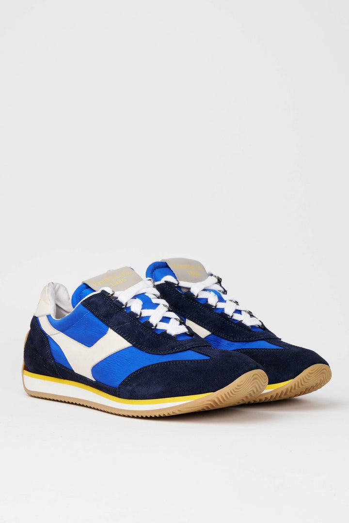 Spatarella Sneakers uomo Trainer '74 in camoscio blu e tessuto 003 Qualità