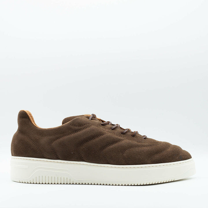 Spatarella Sneakers da uomo Bomber in camoscio marrone Prezzo Ridotto