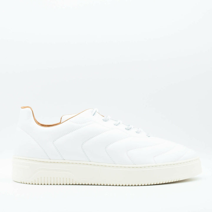 Spatarella Sneakers da uomo Bomber in pelle bianca Convenienza