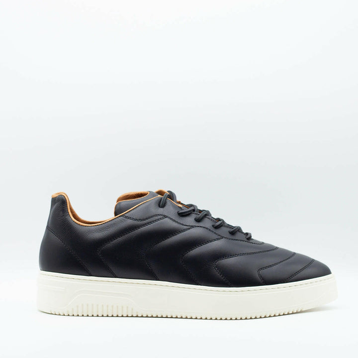 Spatarella Sneakers da uomo Bomber in pelle nera Novità