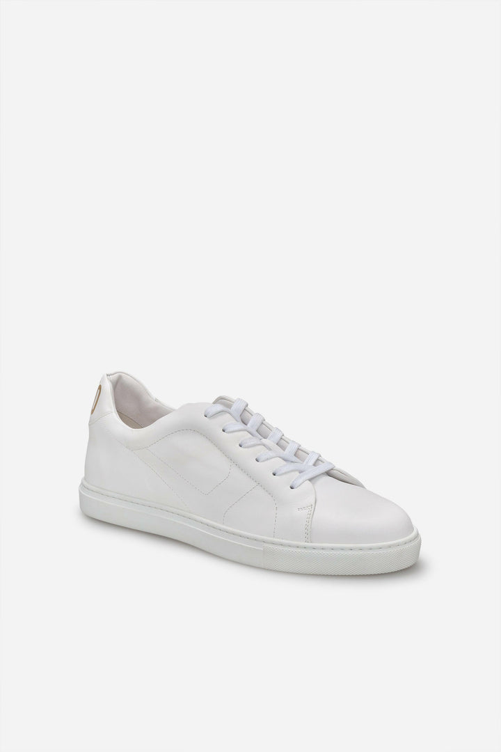Spatarella Sneakers uomo N.100 in pelle bianca Presa