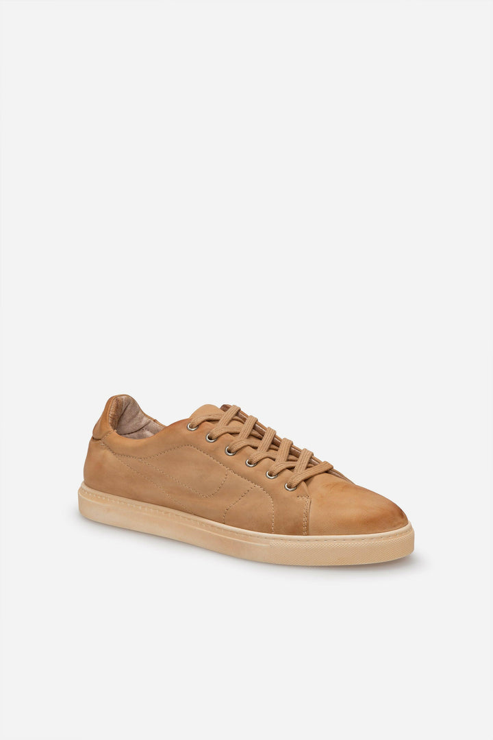 Spatarella Sneakers uomo N.100 in pelle camel vintage Offerta