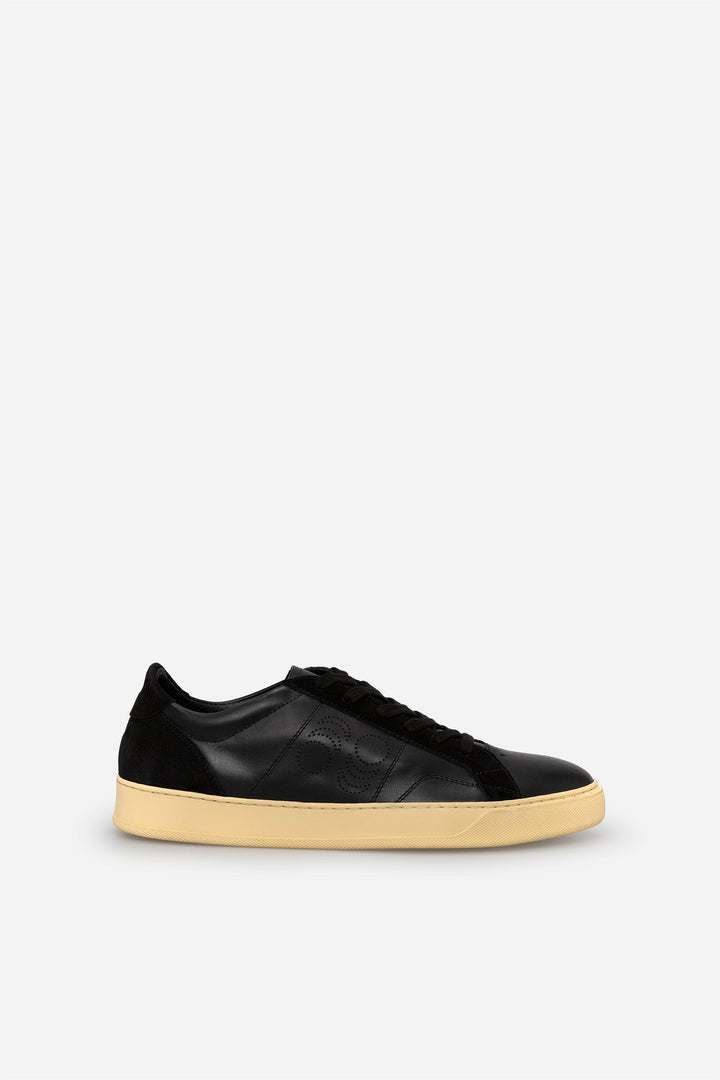 Spatarella Sneakers uomo Del Bello in pelle nera Online