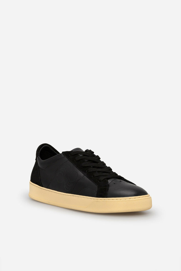 Spatarella Sneakers uomo Del Bello in pelle nera Online
