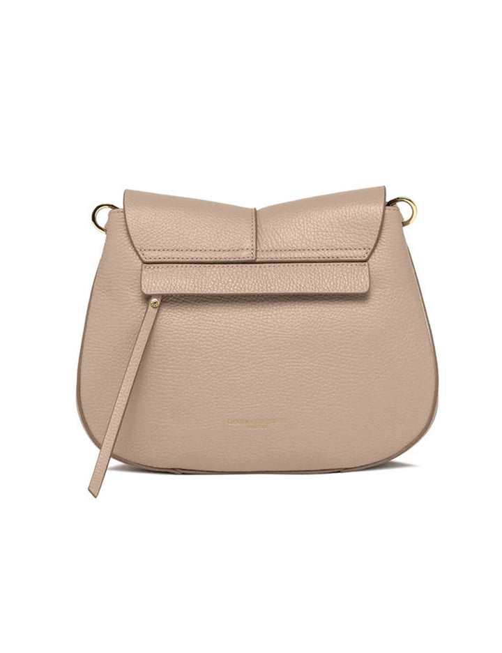 Spatarella Borse a spalla donna Helena Round in pelle phard con doppia tracolla Italia