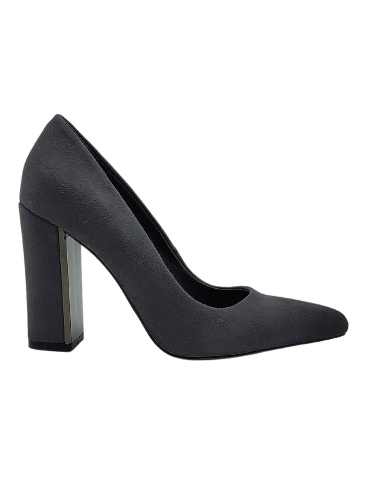Spatarella Décolleté Donna In Eco Camoscio Grgio Tacco Alto Shopping Online