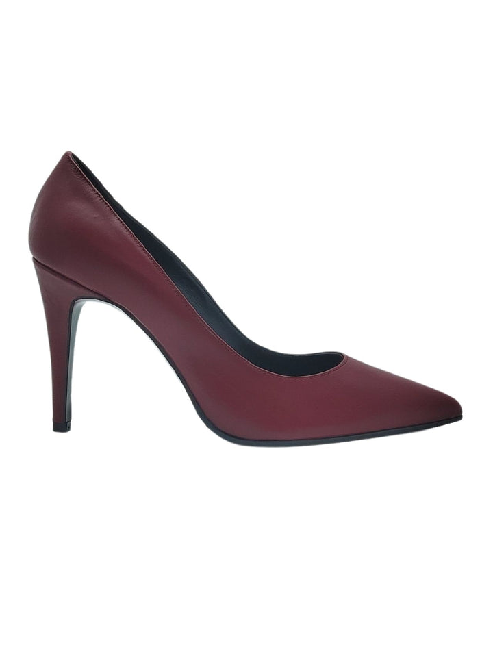 Spatarella Calzature Donna Décolleté In Pelle Bordeaux Con Tacco Alto A Spillo Smaltimento dello stoccaggio